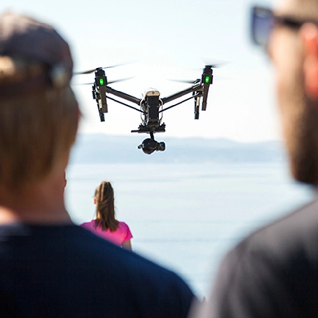 Aerial security and surveillance drone monitoring for situational awareness and compliance